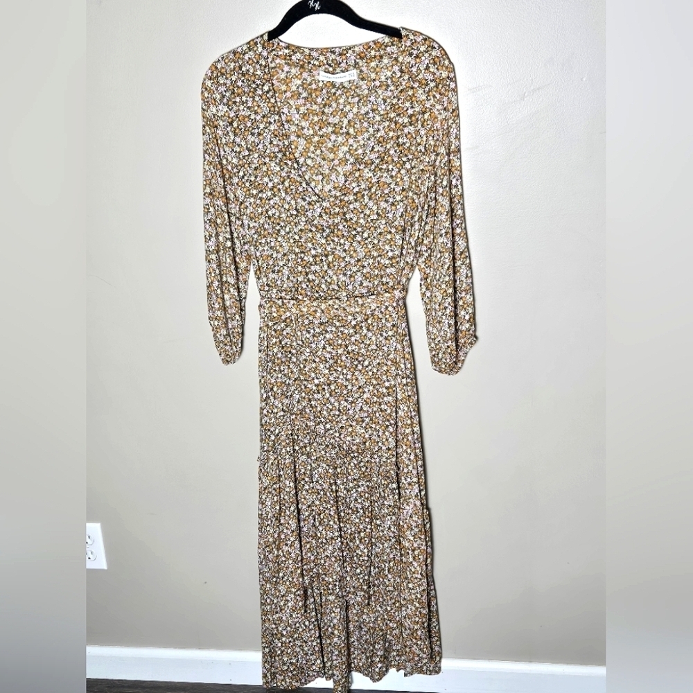 Faithfull The Brand Matilda Floral Boho Chic Peasant Cottagecore Maxi, Size 4